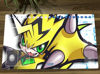 Digimon Duel Playmat Pulsemon Торговый Карточный Игровой Коврик DTCG CCG Коврик Для Мыши Настольный Коврик Для Настольных Игр Игровой Коврик и Карточные Зоны Бесплатная Сумка