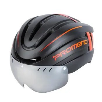Велосипедный шлем из пенополистирола нежных ярких цветов со съемными магнитными очками, светодиодная подсветка для профессионального использования