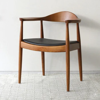 Деревянные обеденные стулья для кофе, эргономичные переносные кухонные обеденные стулья для гостиной, мебель для балкона Nordic Stuhl