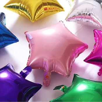 18-дюймовый звездный воздушный шар для вечеринки по случаю дня рождения, годовщины свадьбы, украшения детской спальни, воздушный шар из алюминиевой фольги