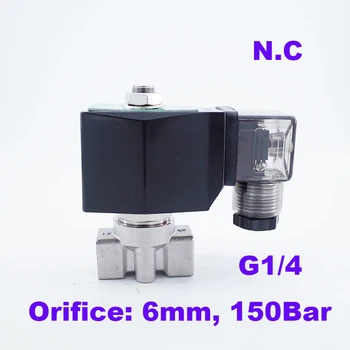 GOGO 150Bar GSPG-06 2-ходовой электромагнитный клапан высокого давления для воды 1/4 