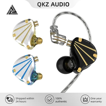QKZ AK6 TITAN Проводные Наушники-вкладыши HD Call Позолоченная Шумоподавляющая Гарнитура Спортивные Игровые Наушники HIFI Bass 3,5 мм