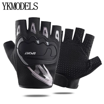 Велосипедные перчатки для фитнеса Дышащие тактические противоскользящие Велосипедные для спортзала MTB Тренировочный велосипед Полупальцевые спортивные перчатки для рыбалки, бодибилдинга