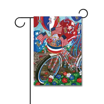 Изготовленный на заказ садовый флаг США 12x18 дюймов, вязаный полиэстер, патриотический флаг на педалях, двусторонний баннер без флагштока, прямая поставка