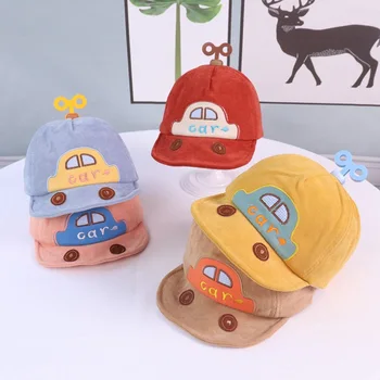 Симпатичная бейсболка с вышивкой для мальчика, детская бейсболка, весенне-летняя детская хлопчатобумажная солнцезащитная шляпа для маленьких девочек, уличные шляпы с козырьком