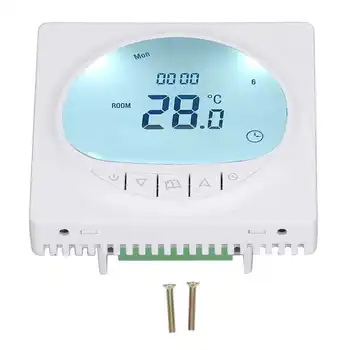 Термостат водяного пола переменного тока 220 В, ЖК-дисплей, панель регулятора температуры умного дома