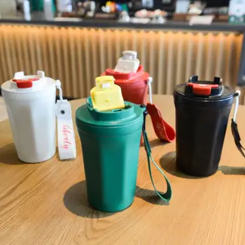 Удобная автомобильная чашка для питья унисекс, герметичная кружка для холодного кофе, для ежедневного употребления во рту.
