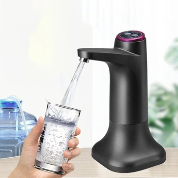 Электрический насос для бутылки с водой на галлон, Автоматический насос-дозатор воды, 19-литровый Настольный водяной насос с сенсорным управлением, USB-подзарядка