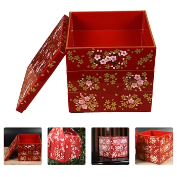 1 шт. коробка для суши с крышкой Китайская коробка для Бенто Лоток для дим-самов Контейнер для дим-самов Традиционная коробка для бенто Китайская коробка для дим-самов