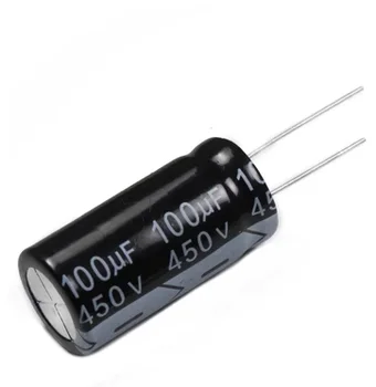 10шт Высокое качество 450V100UF 18*35 мм 100 МКФ 450 В электролитический конденсатор