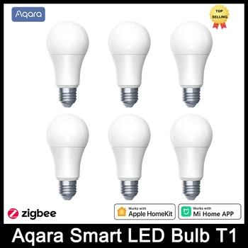 2023 НОВАЯ Умная Светодиодная Лампа Aqara T1 Zigbee 3.0 Bluetooth E27 2700K-6500K 220-240 В Smart Home Lamp Light Для Xiaomi mihome Homekit