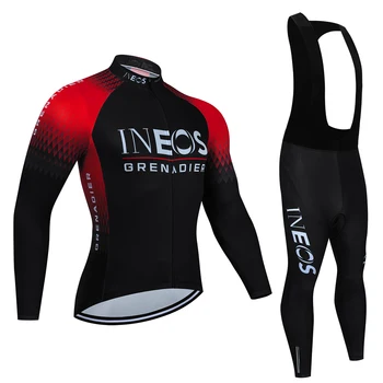 2024 Дышащий велосипедный комплект с длинным рукавом INEOS, одежда для горных велосипедов, осенние велосипедные майки, одежда Maillot Ropa Ciclismo