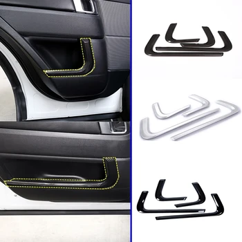 4 шт./компл. для Land Rover Range Rover Sport 2014-2018 Автомобильный ABS хромированный аксессуар для отделки внутренней двери в полоску
