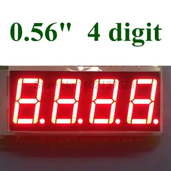 (CE & Rosh) 4-значный 7-сегментный 0,56-дюймовый красный светодиодный дисплей с общим катодом, 12 контактов цифровой трубки 0,56 дюйма