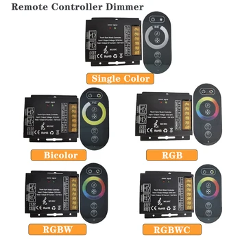 DC5-24V Одноцветный/CCT/RGB/RGBW/RGBWC (RGB + CCT) Контроллер Яркости Светодиодной Ленты, 6 Клавиш, Сенсорная Панель, Переключатель, Диммер для 3528 5050