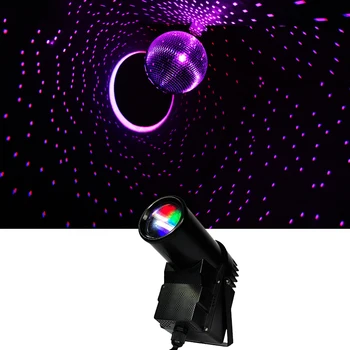 LED RGB 3 В 1 PinSpot Светодиодный Луч С Точечным Эффектом Цветного Освещения Используется Со Стеклянным Шаром Для DJ KTV Party Disco Wedding All star In Sky