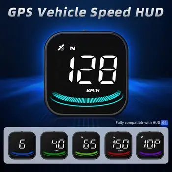 Автомобильный головной дисплей G4, светодиодный автоматический спидометр, интеллектуальное цифровое напоминание о тревоге, GPS Hud Для всех автомобильных электронных аксессуаров и гаджетов