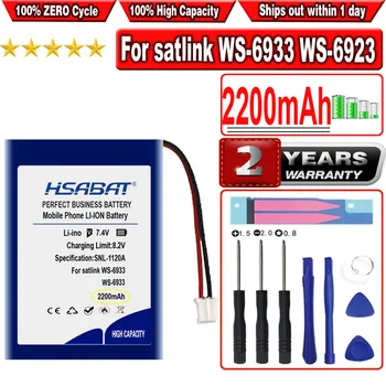 Аккумулятор HSABAT 2200 мАч для Цифрового Спутникового Искателя SATLINK TV WS-6933,6923, DVB-S/S2