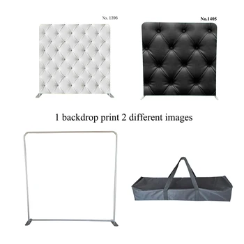 Двусторонняя печать, белая и черная ткань для натяжения дивана, наволочка, фон для фотографии