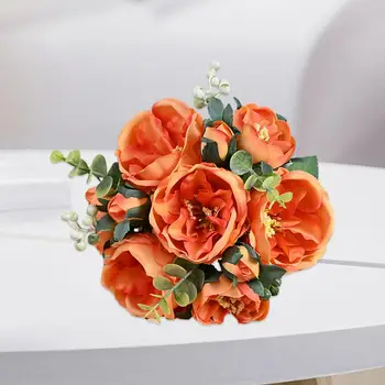 Долговечный Красивый свадебный букет из искусственных цветов, имитация цветов из искусственного шелка, Гибискус, Эстетичный свадебный декор