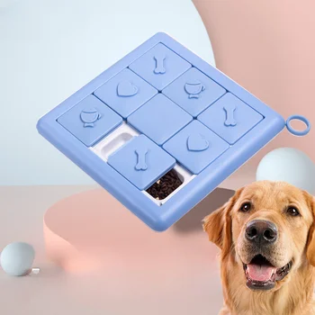 Игрушки-головоломки для собак, обогащающие собаку Игрушки для стимуляции IQ, интерактивные игрушки для собак, дозирование лакомства, медленная подача лакомства, обучающий светильник