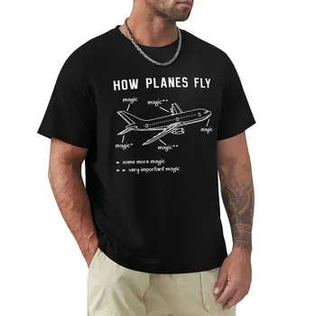Как летают Самолеты Футболка, Самолет Летает Пилот Футболка Подарочная Футболка графическая футболка графические футболки мужская одежда