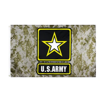 Камуфляжный флаг Армии США 90*150 см