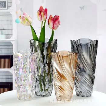 Креативное украшение стола в гостиной в скандинавском стиле, гидропонная ваза, цветочная композиция, стеклянные вазы, современный домашний декор