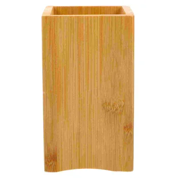 Кухонная утварь Бамбуковая коробка для палочек для еды Держатель для палочек для еды Сливная настольная ложка Контейнер чехол