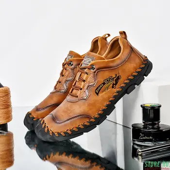 Летняя мужская модная дизайнерская обувь из натуральной кожи Для отдыха, Роскошная Повседневная обувь ручной работы, Удобная Мягкая для вождения, Большой Размер48