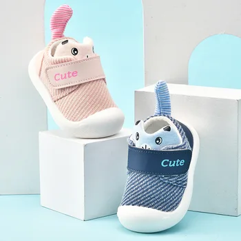 Обувь для маленьких девочек и мальчиков, дышащая повседневная обувь для новорожденных, кроссовки для прогулок на нескользящей мягкой подошве, обувь для первых прогулок для малышей