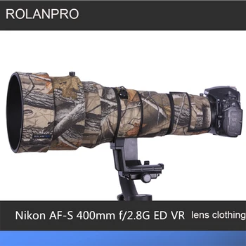 Одежда для Объектива ROLANPRO Камуфляжное Пальто Для Камеры Дождевик для Nikon AF-S 400mm F2.8G ED VR Защитный Чехол Для объектива Guns Sleeve