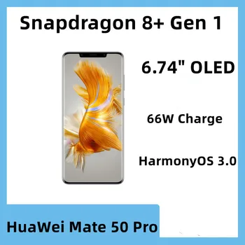 Оригинальный Мобильный Телефон HuaWei Mate 50 Pro Snapdragon 8 + Gen 1 HarmonyOS 3.0 IP68 Водонепроницаемый 6.74 