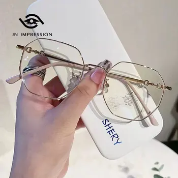 Очки с защитой от синего света, очки для близорукости в студенческом стиле, обычная Маленькая оправа, Корейская версия, Готовая Без очков по рецепту, женские