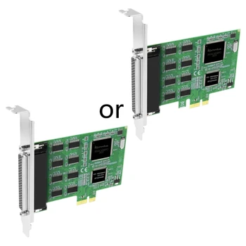 Последовательная карта Pcie PCI-E с 8 портами DB9 Pin COM-порта, карта расширения, 232 адаптера, защита от молнии и перенапряжения для челнока