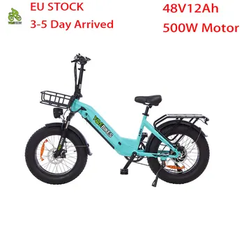 Склад ЕС Горячие продажи Высококачественных 20 * 4,0 дешевых электровелосипедов Электрический Велосипед с двумя корзинами