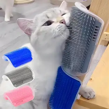 Угловая Щетка Для кошек Cat Massage Self Groomer Comb Brush Кошка Трет Лицо Щекочущей Расческой Cat Self Groomer Brush Аксессуары