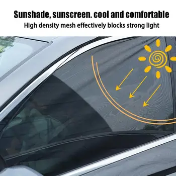 Универсальные автомобильные Солнцезащитные шторы, Шторы на боковых стеклах, Солнцезащитная сетка для автомобиля, Москитная сетка, Солнцезащитные Автомобильные аксессуары