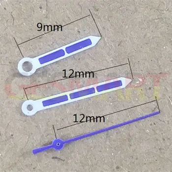 Фиолетовые стрелки часов для кварцевого механизма Miyota 2035 P1-H2-C8