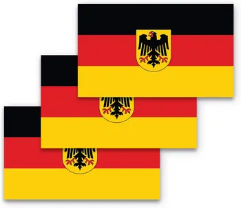 Флаг Германии, Национальная эмблема, виниловая наклейка, автомобильная наклейка, подходящая для компьютера, наклейка на тележку, наклейка на стену, наклейка на мотоцикл